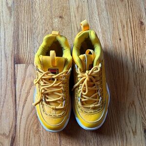 Fila Kids Bright Yellow Sneakers